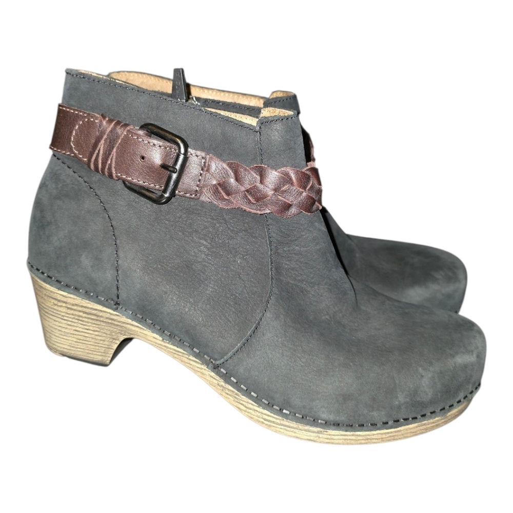 DANSKO‎ Michelle Black Nubuck Leather Booties - Size 40/10